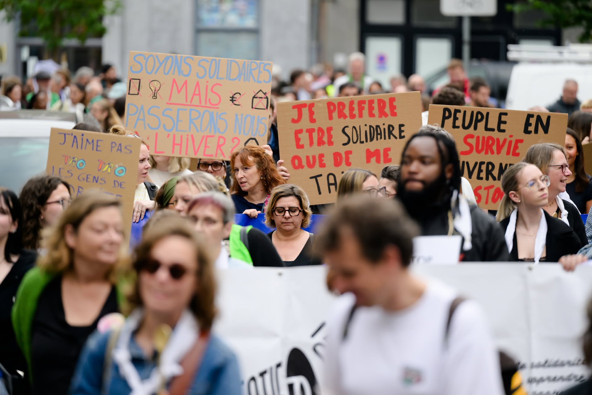 Namur - Journée mondiale de la lutte contre la Pauvreté - Réseau Wallon de la Lutte contre la pauvreté.